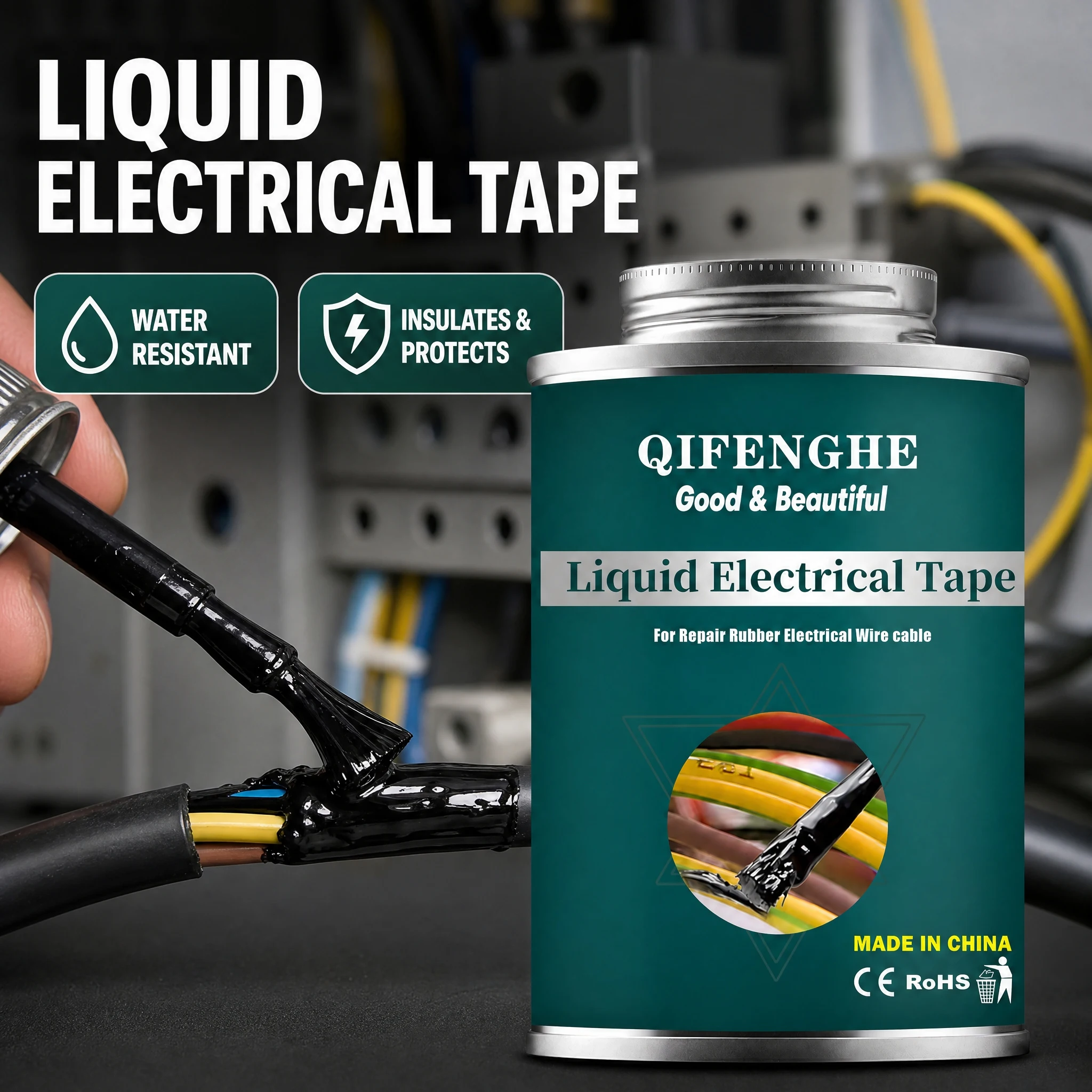 Liquid Electrical Tape Waterproof Insulating Sealant Strong Adhesion for Wire Cable Circuit Board Repair