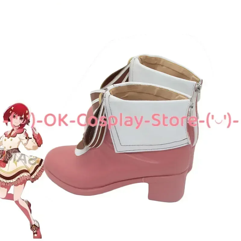 [Customized] OSHI NO KO Arima Kana Cosplay Shoes Women Anime Roleplay Prop OK-Cosplay Halloween Carnival Party PU Leather Boots