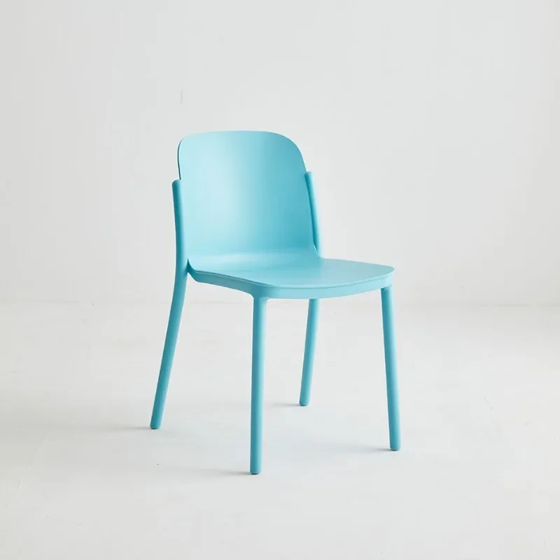 Plastic chair, thickened, back chair, home, creative, single, simple, stackable, dining chair