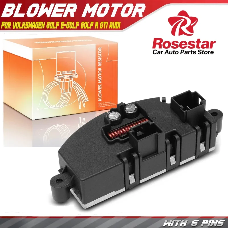 

Blower Motor Resistor for Volkswagen Golf e-Golf Golf R GTI Audi S3 TT Quattro 5Q0907521C, 5Q0907521A, 5Q0907521D, 5Q0907521E