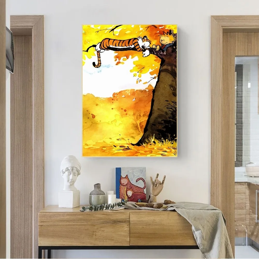 ملصق عتيق بدون إطار للحانة وغرفة النوم ، لوحة فنية جدارية ، ملصقات كرافت للدراسة وغرفة النوم ، C-Kraft و H-هوبز