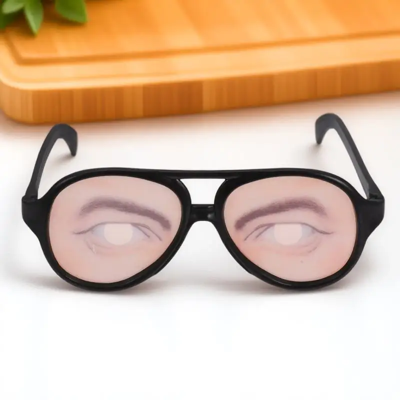 Occhiali divertenti Montatura grande Leggero e confortevole Scherzo Cosplay Occhiali da vista di Halloween per la festa in maschera