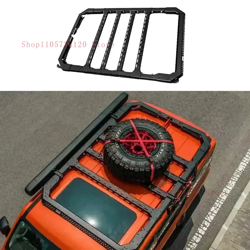 Universal Off Road Pickup Roof Rack, Aluminum Cargo Tray & Lage