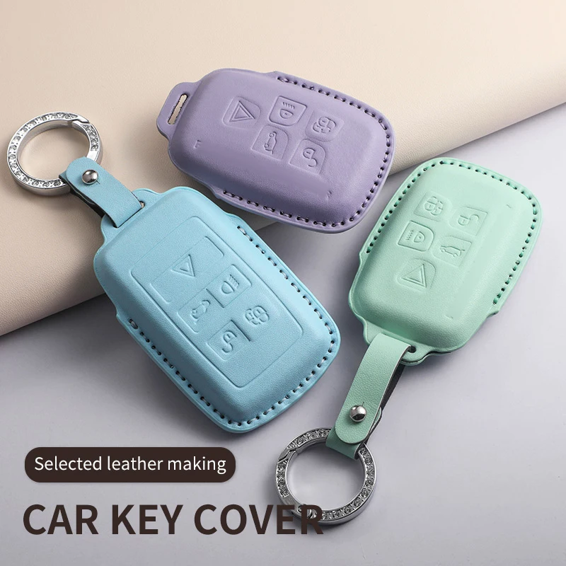 

Автомобильный брелок из искусственной кожи с дистанционным управлением, чехол-брелок для Land Rover Range Rover Sport Evoque Freelander