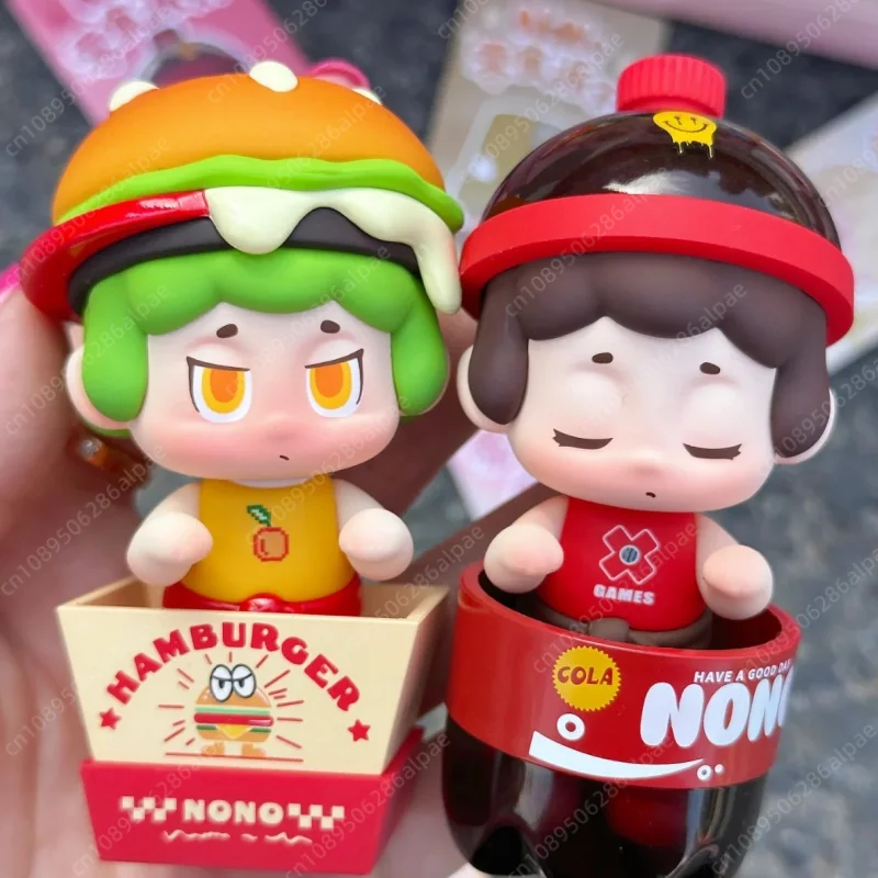 Hot Selling Genuine Second-Generation Blind Box Nono Snack Party Series Trendy Boy Toy Figurine Figurine Figurine Christmas Gift