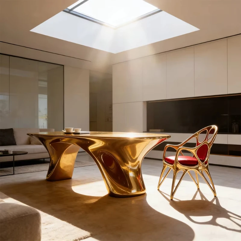 

Modern irregular shape dining chair armchair creative art style chair hotel bedroom living room dining room furniture