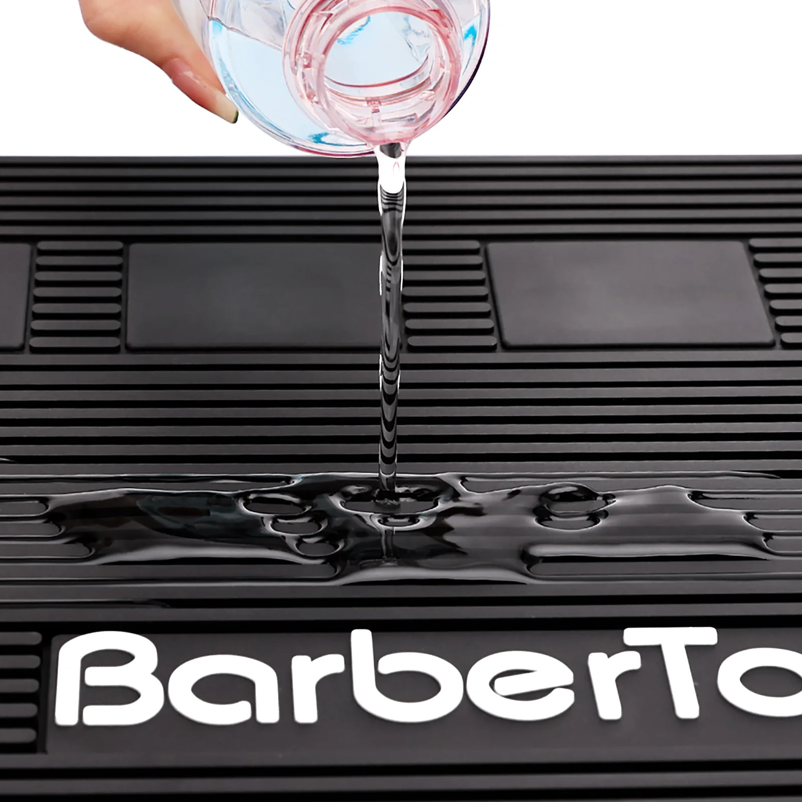 Barbershop Magnetic Hairdressing Tools Storage Mat Soft Rubber Antiskid Waterproof Pad Pro Barbershop Clippers Scissors Tool Mat