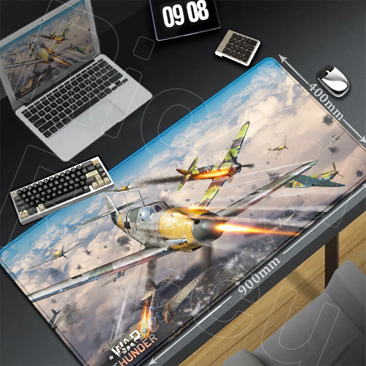 HD Printing Office Keyboard Mouse Mat War Thunder Mouse Pads Combat Simulation Gaming Decoration Rug Computer Rubber Accessories