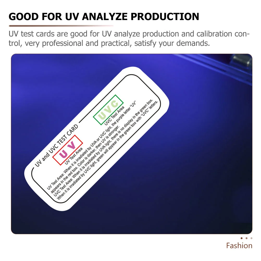 Cartes de Test en papier de détection UV, indicateur lumineux, utilisation intérieure, mesure précise, affichage sensible aux UV, effet idéal, 6 pièces