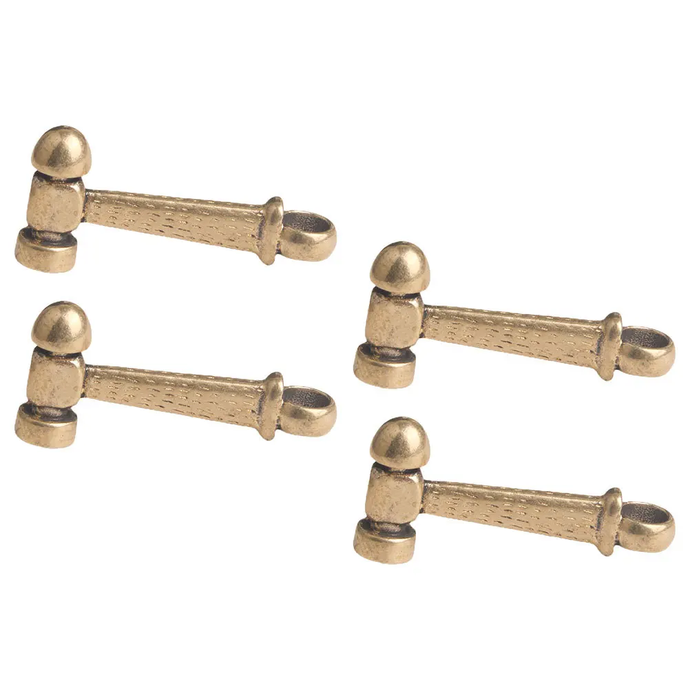 

4 шт. латунный подвесной кулон DIY декоративный брелок Шарм креативный настольный орнамент молоток кулон