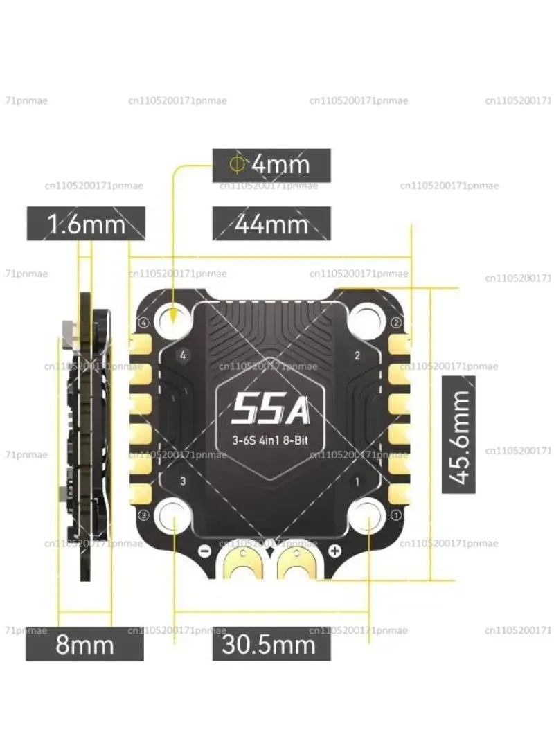 F405 BLS 55A 50A 30x30 4-in-1  ESC 30.5 x 30.5mm 3-6S LiPo 1000uF Low ESR Capacitor For FPV Racing Car