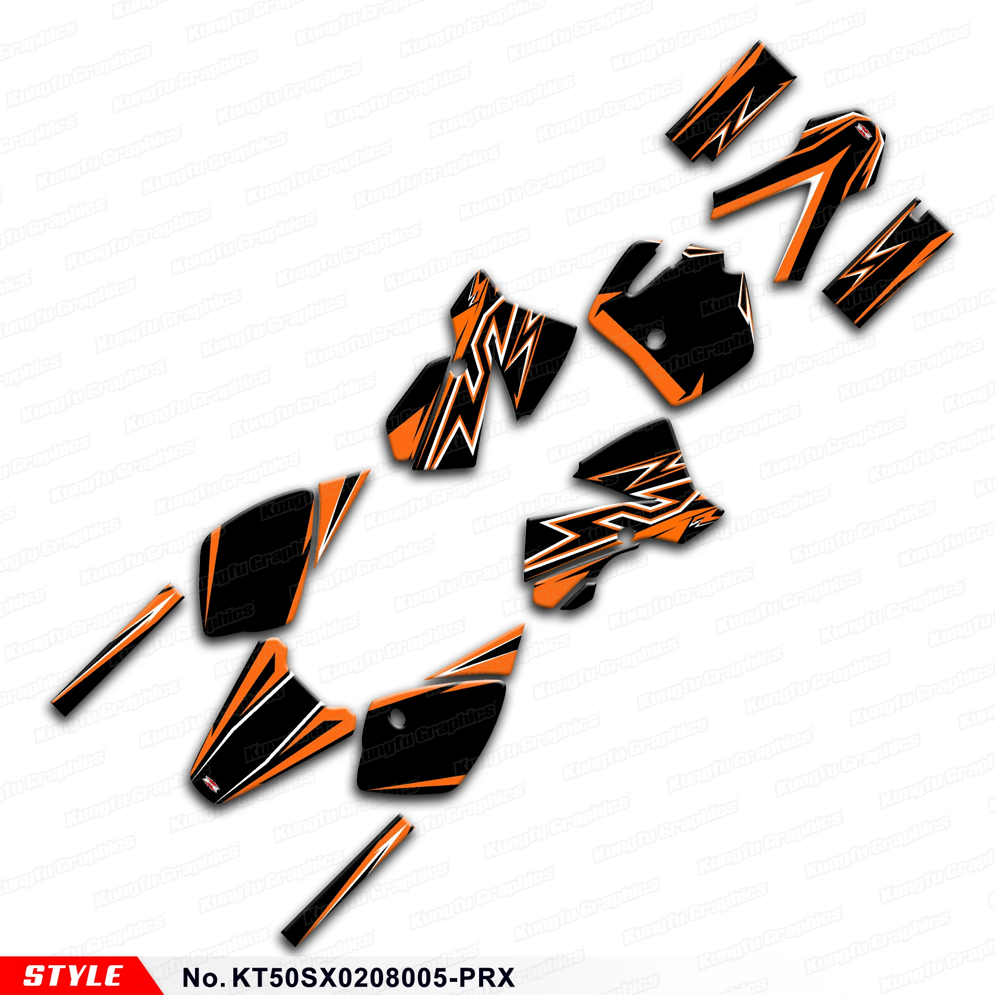 

JY RACING Custom Graphics Stickers Complete for KTM 50 SX SX50 2002 2003 2004 2005 2006 2007 2008 Decoration, KT50SX0208005-PRX