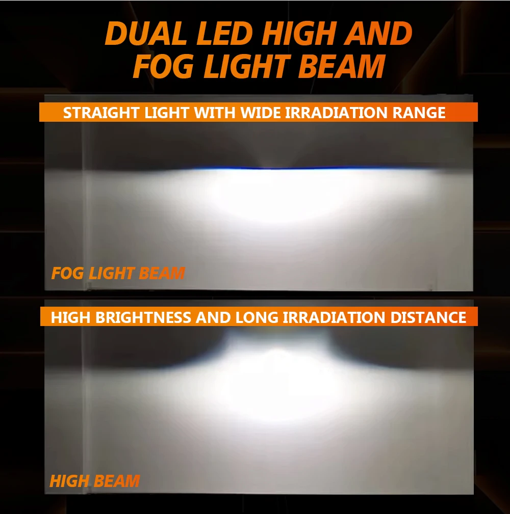 Bi-LED Lenses Fog Lights For Toyota Highlander XSE 2-inch LED Driving Fog Lamps Kit Projector Spotlight Lens