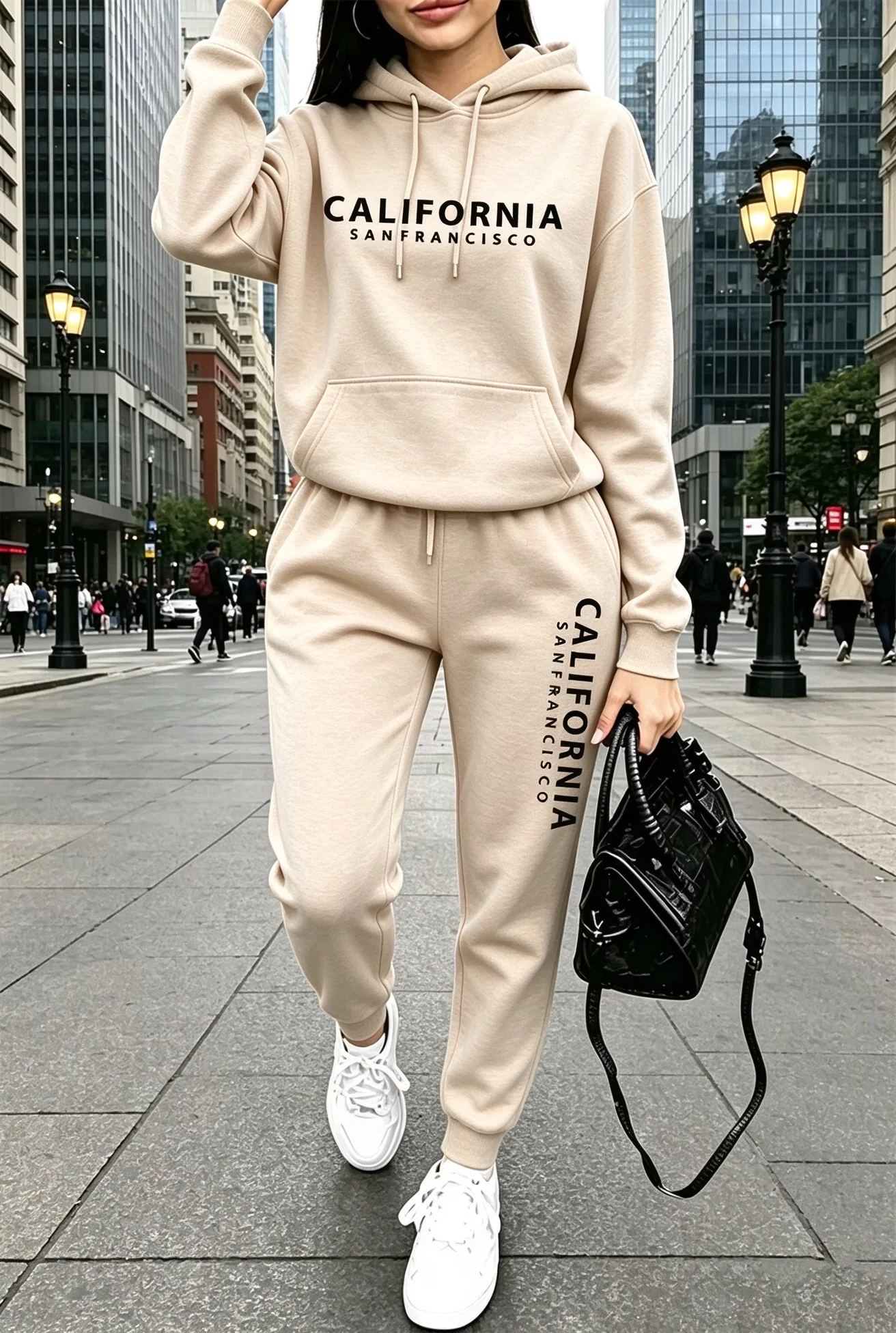 Winter Clothing Hoodie - Jesienno-zimowe stroje damskie, codzienne ubrania uliczne,