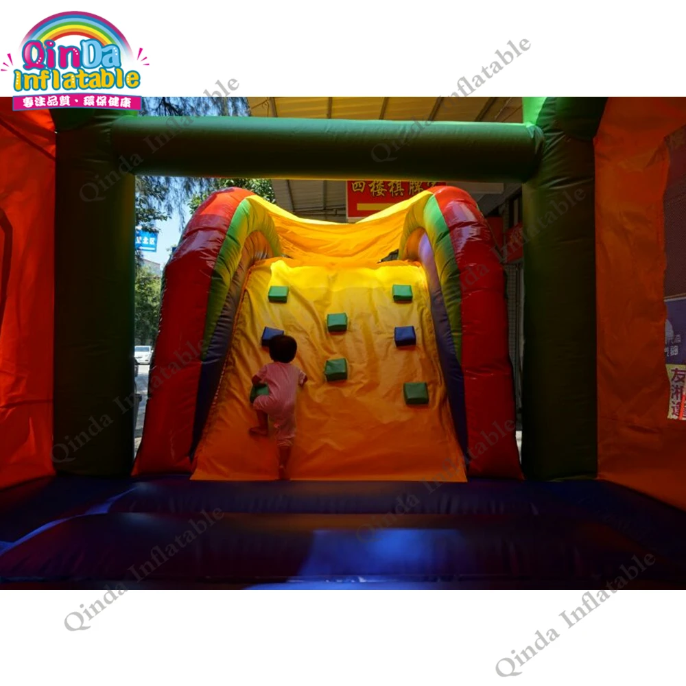 10*4.3*4.6M Inflatable Bounce House With Slide ,0.55Mm Pvc Inflatable Bouncer For Kids