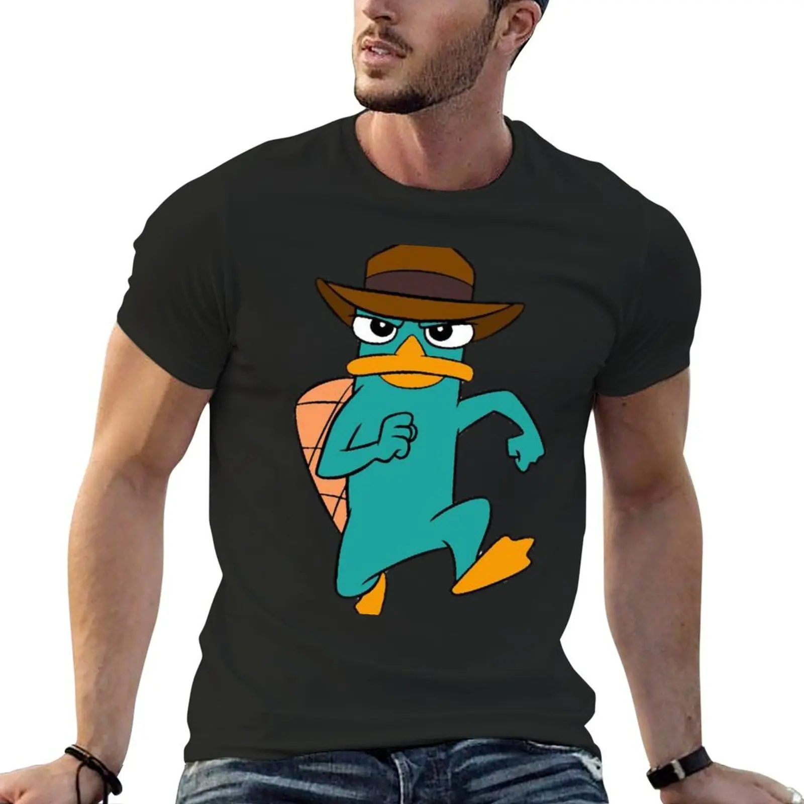 Agent Pperry the platypus T-Shirt Aesthetic clothing boys whites anime t shirts aesthetic clothes shirts men