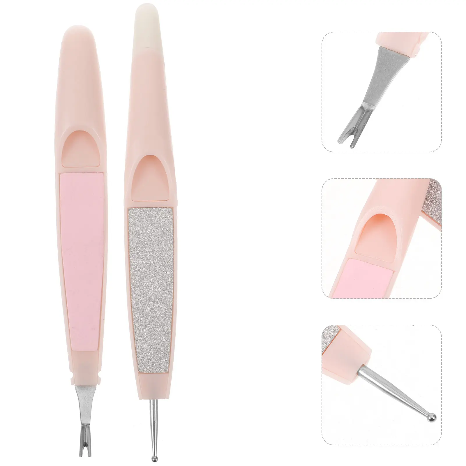 

Набор инструментов для маникюра, компактный набор для ухода за ногтями, удобный инструмент для удаления кутикулы с удобной ручкой, для использования в салоне или дома.