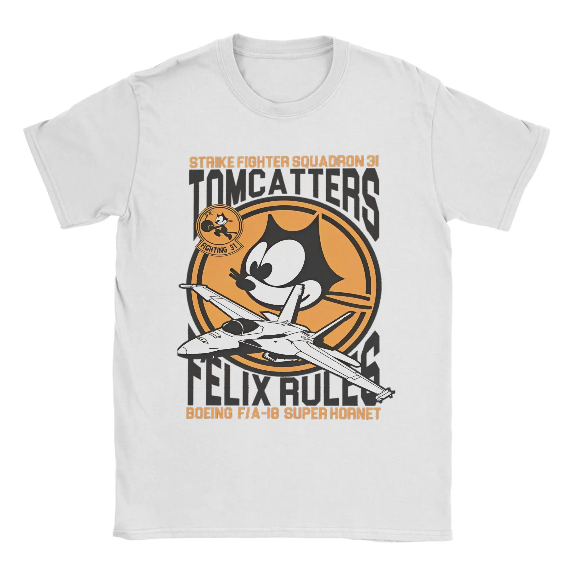 

Felixing VFA-31 футболка Tomcatters Cat, мужская футболка Fighting 31, винтажные хлопковые футболки с круглым вырезом и короткими рукавами, товары с принтом