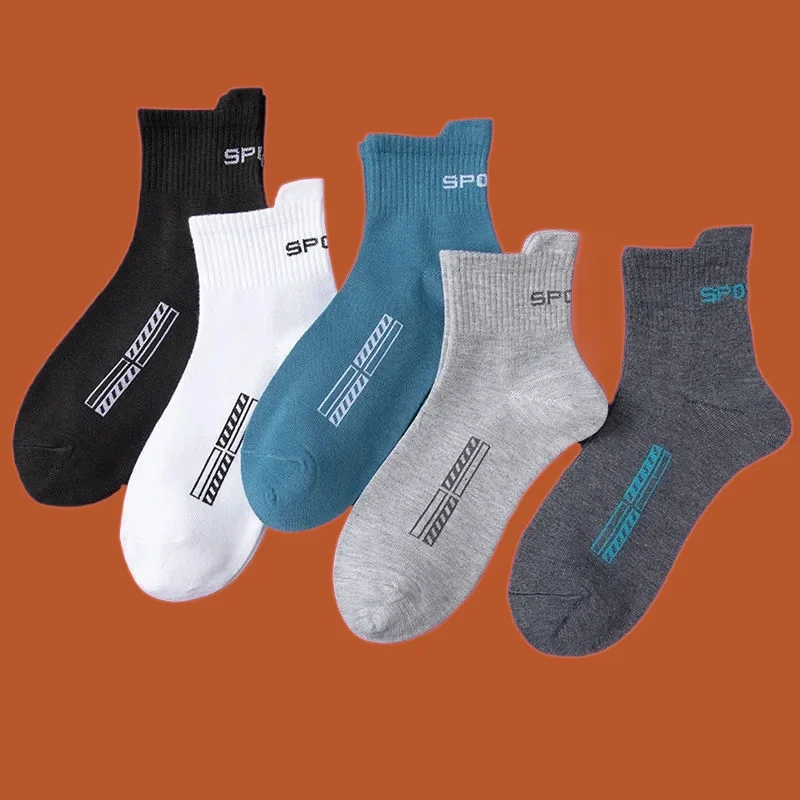 

5/10 Pairs Casual Breathable Socks Men Cotton Socks Run Sports Socks Fashion Men's Short Socks Fashion High Quality Men's Socks