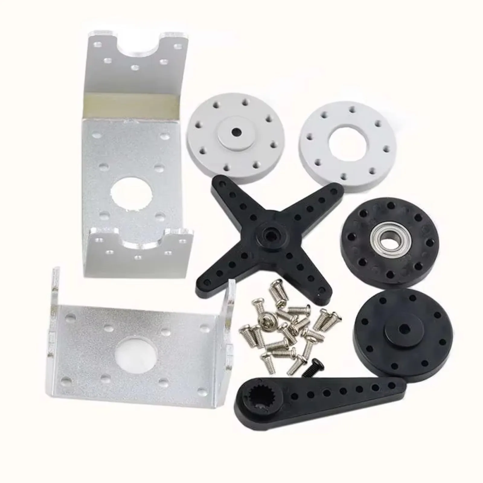 Servo Replacement Kit U Shape Bracket Metal Arm Plate Accessories for RDS51150 RDS5180 RDS5160 Robot Digital Servo Parts