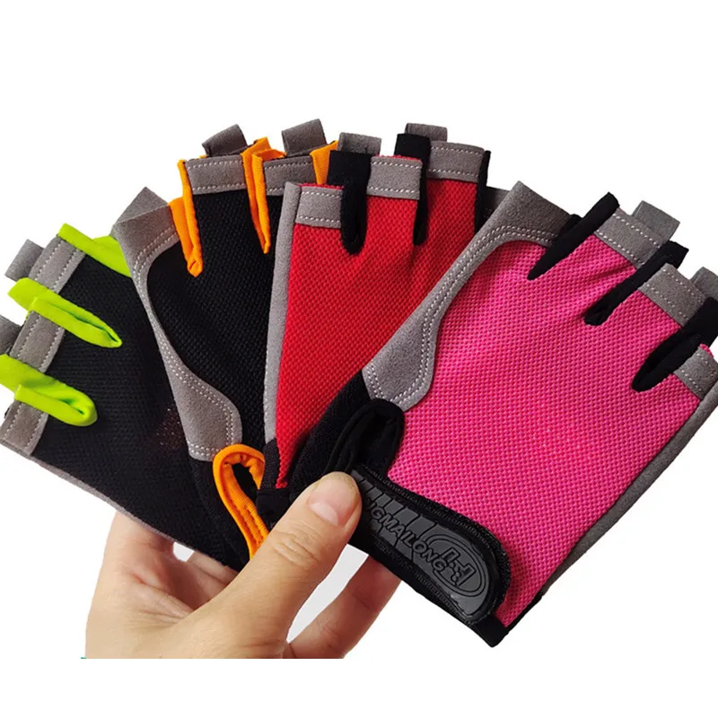 Half Finger Radfahren Handschuhe kinder Anti Slip Shock Atmungsaktive Sommer Fahrrad Handschuhe Fingerlose Sport Gym Training Fahrrad Handschuhe