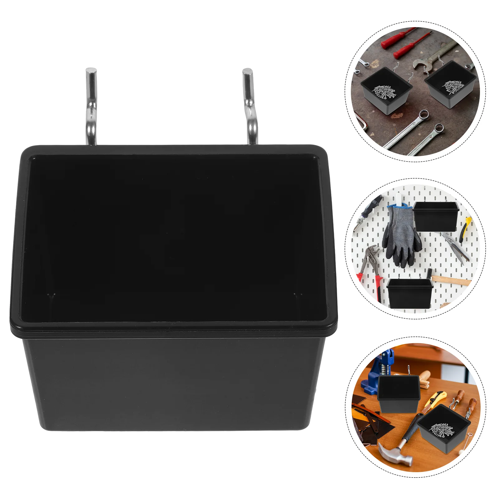 

5 Pcs Trash Can Parts Storage Box Peg Board Pegboard Bin for Garage Abs Bins Organizer Accessories