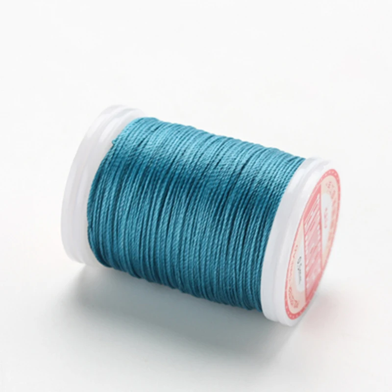 0.5 مللي متر ثوب مشمع دائري الجلود الخياطة الحرفية البوليستر عالية الجودة الحبل الشمع المغلفة سلاسل قوة الموضوع اليدوية #5