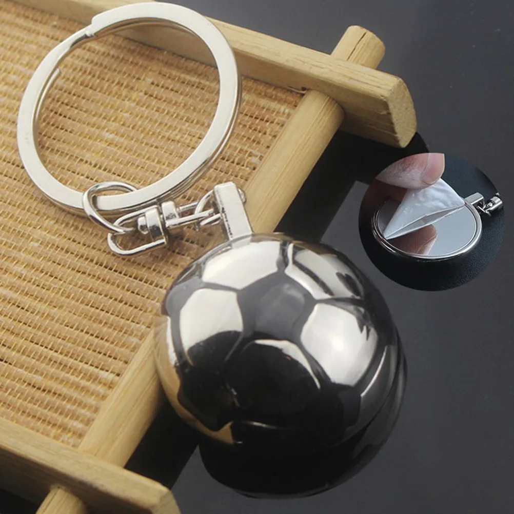 

Football Key Chain Metal Soccer Keychain Half Football Keyring Unique Cool Pendant Team Sports Souvenir Long Time Use Birthday