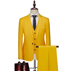 Traje ajustado de estilo coreano para hombre, traje informal de negocios para novio, talla grande, gran oferta, Amazon cross-border