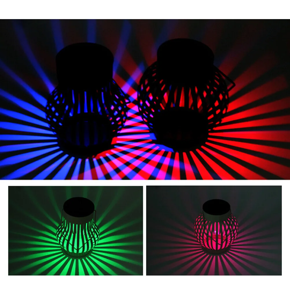 

Solar Powered Pumpkin Tent Light Portable Wrought Iron Led Lamp 7 Colors Adjustable Decorative Night Light For Outdoors Camping