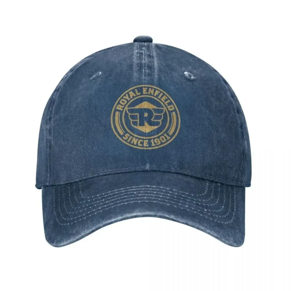 Royal Enfields Since 1901 Unisex Baseball Cap Motorcycle Distressed Washed Caps Hat Vintage Outdoor Workouts Sun Cap