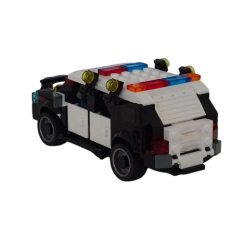 , Blocos de construção de veículos policiais de resposta tática MOC com portas abertas, kit de modelo de tijolos SUV blindados para presente de crianças adultas
