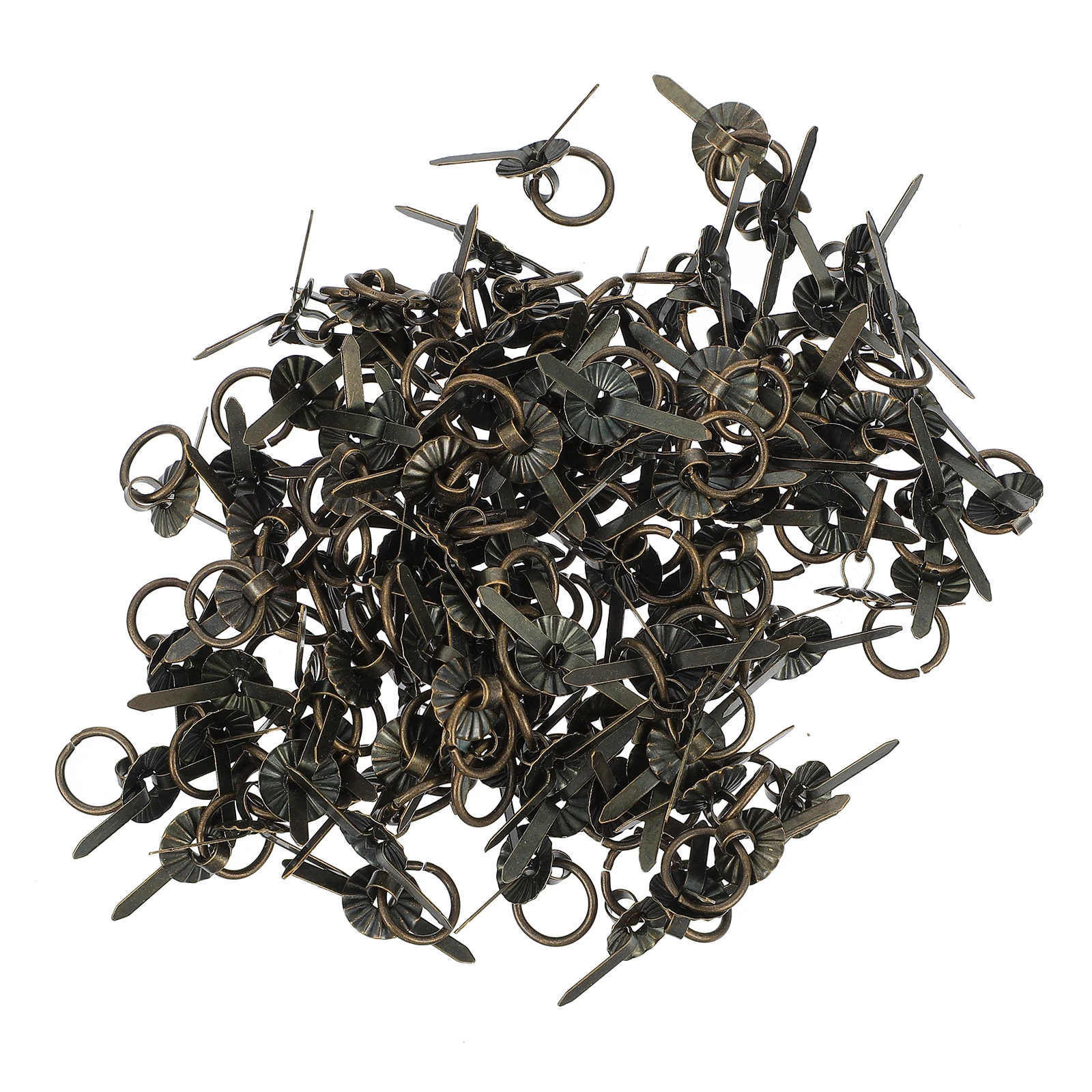 

100 Retro Iron H les for Cabinets Vintage Decor Case Semicircle Drawer Hardware Accessories