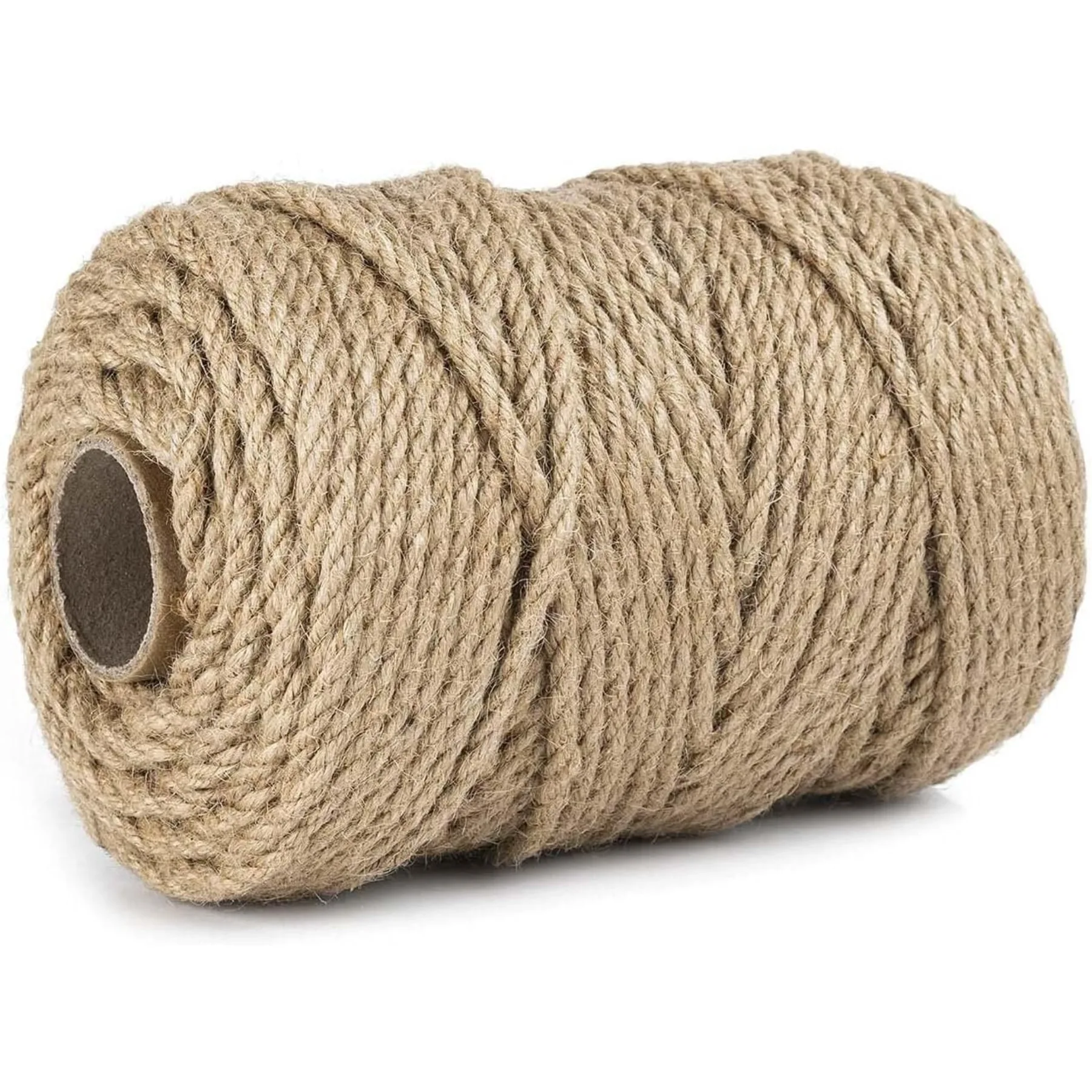 

5mm Twine, Large Roll of Natural Rope 328 Feet, Heavy Duty and Thick Twine Hemp Rope for DIY Arts Crafts, Gardening, Bundling