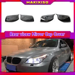 Karbon Fiber araba arka görünüm kapi kanat ayna yan ayna kapağı kapaklar kabuk durumda BMW E60 E61 E63 E64 5 serisi model 2004-2008