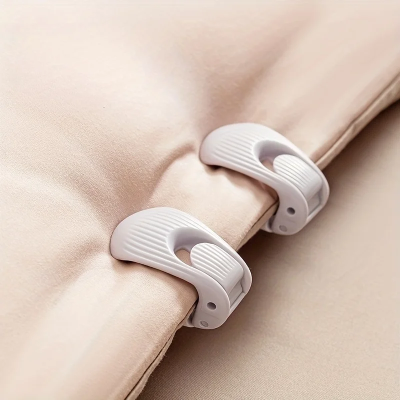 5pcs Bed Sheet Clips-Dual-Direction Adjustable Non-Slip Transparent Nylon Bedding Clips,Suitable for Hospitals,Homes,Hotels,Spas