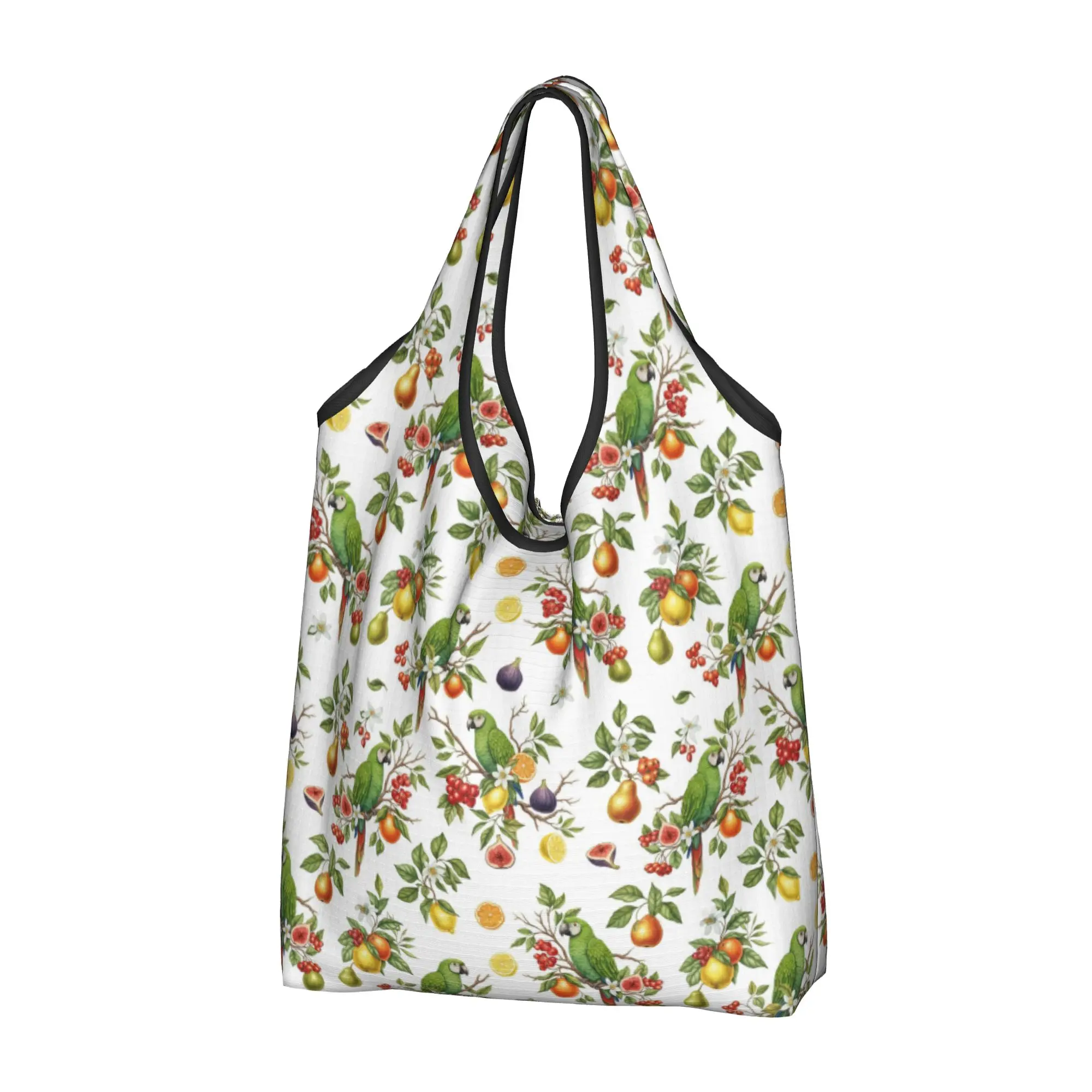 sacola-de-compras-personalizada-com-passaros-tropicais-fofos-portatil-grande-capacidade-para-compras-cockatiel-macaw-parrotlet-sacolas-de-compras