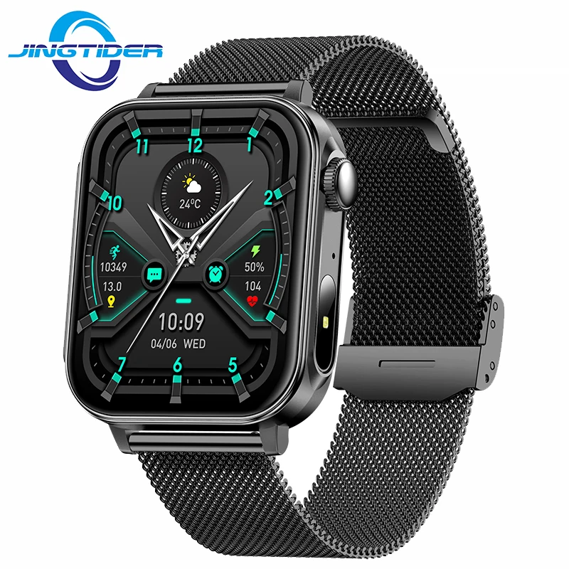 

V96 Smart Watch Men Women 1.83“ Full Touch Screen Flashlight Type-C Charging Bluetooth Call Smartwatch Health Fitness Tracker
