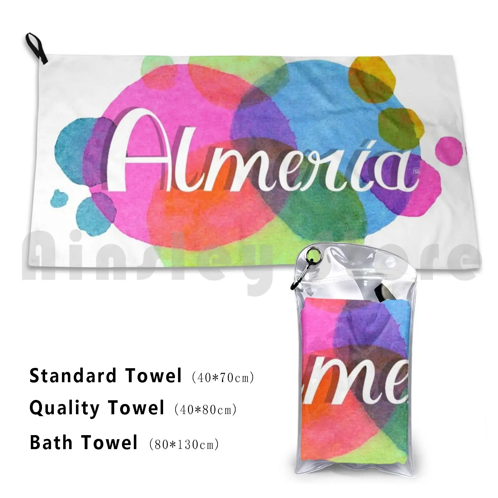 Almeria, Andalucía ( España) Toalla de baño personalizada Almeria Andalucía España Europa Sierra De Gádor Sierra