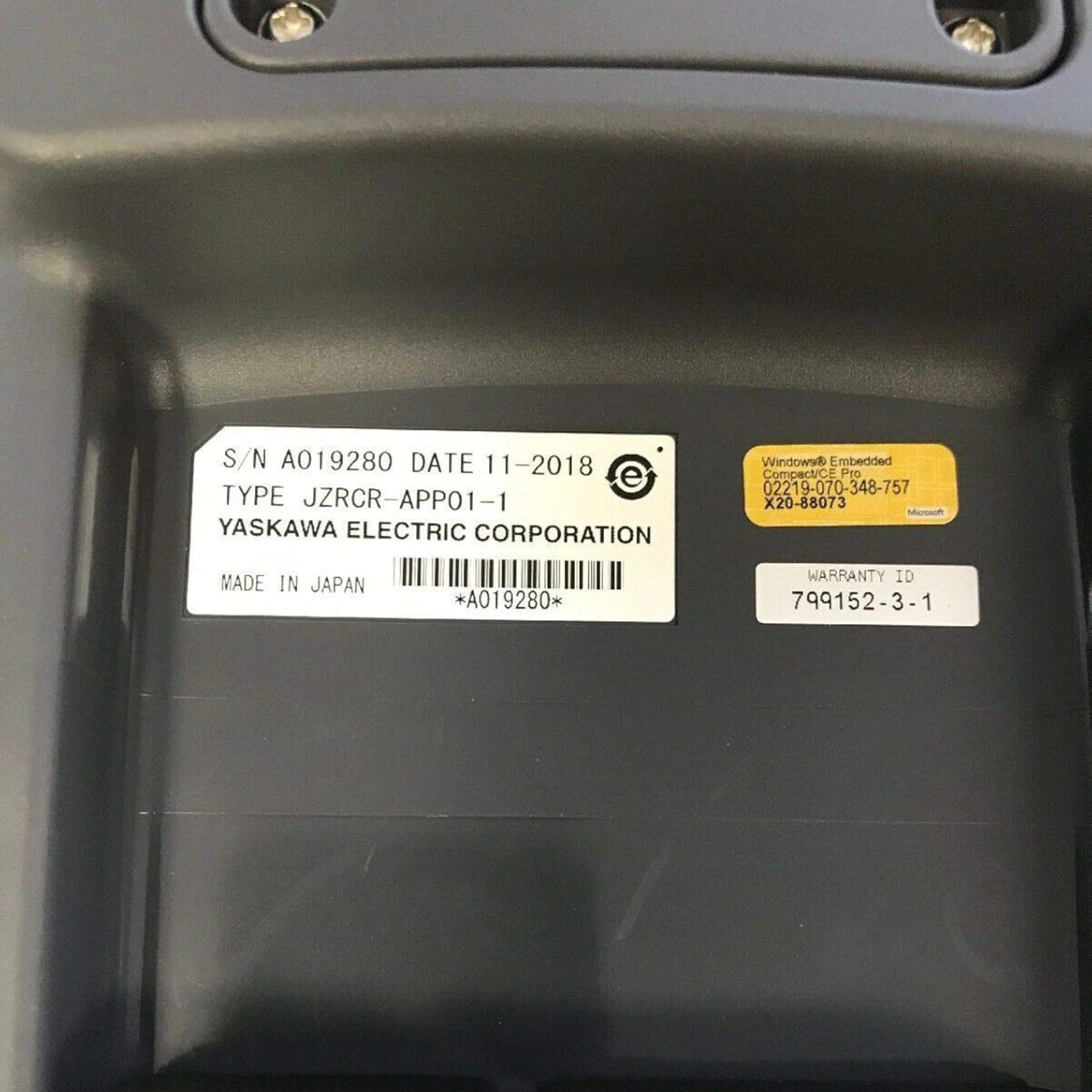 New JZRCR-APP01-1 Yaskawa Robot Teach Pendant In Stock