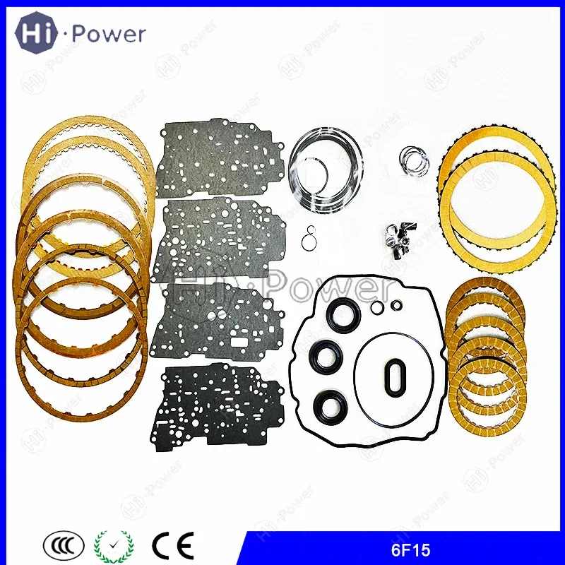 

6F15 Auto Transmission Clutch Overhaul Kit Friction Plate For Ford ESCORT 1.5L Car Gearbox Dsic Seal Repair kit