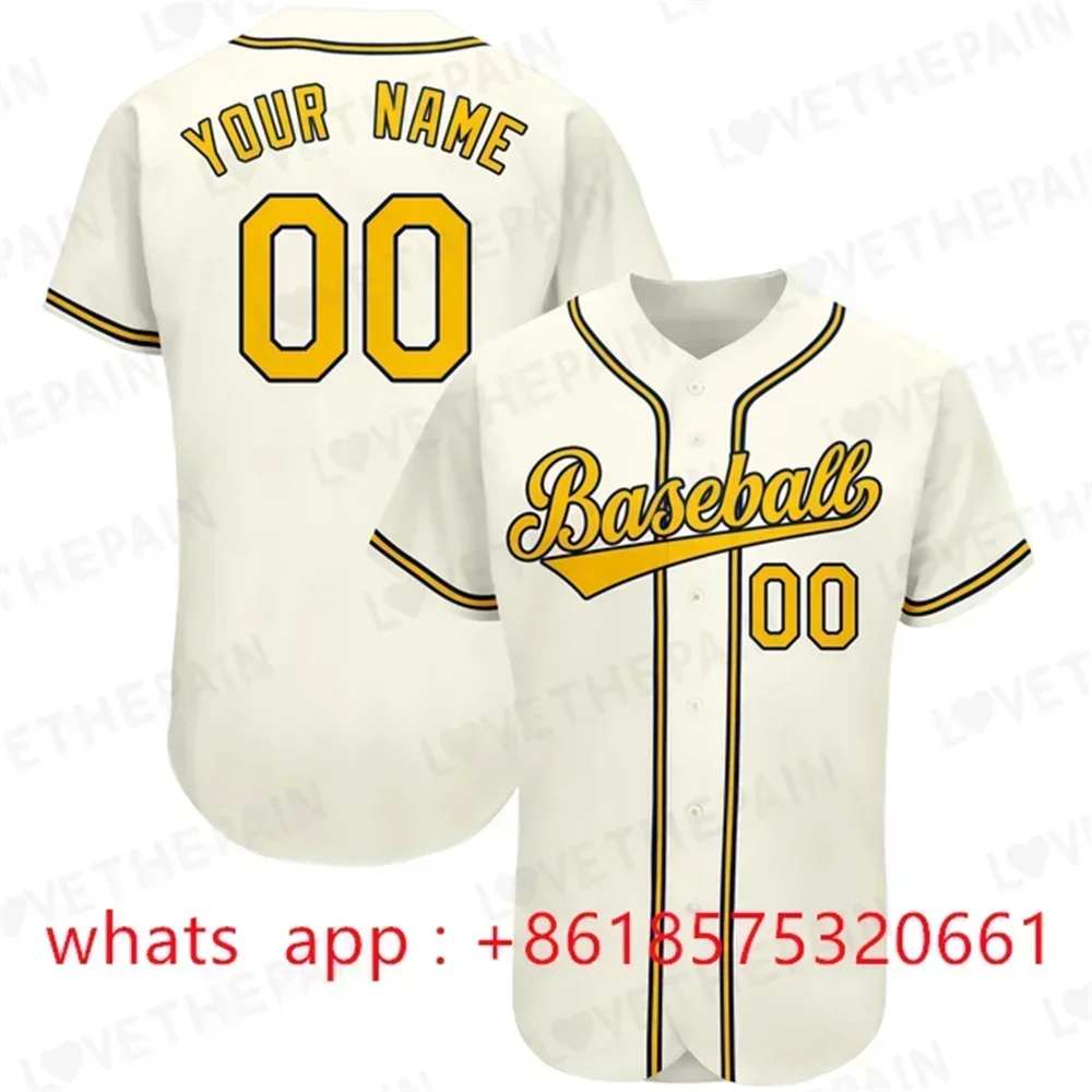 Baseball Uniform Men's 90s Hip-Hop printing Sports Fan Soft T-shirt Party Wear Multi-color Optional Size