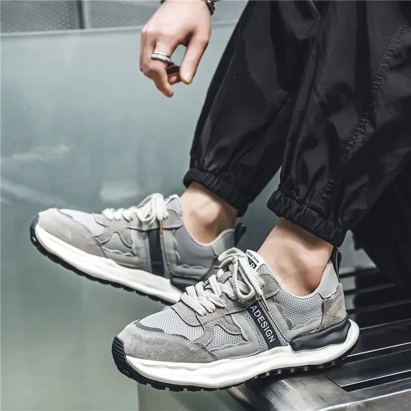 

Forrest Gump Men's Shoes 2024 New Summer Mesh Anti Slip and Wear Resistant Thick Sole Fashion Sports and Leisure Running Shoes