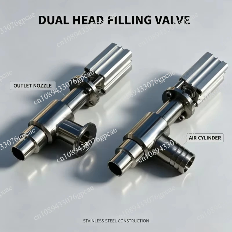 Air Blowing Filling Nozzle 304 Food Grade Stainless Steel Filling Valve Drip-Proof Corrosion-Resistant Magnetic