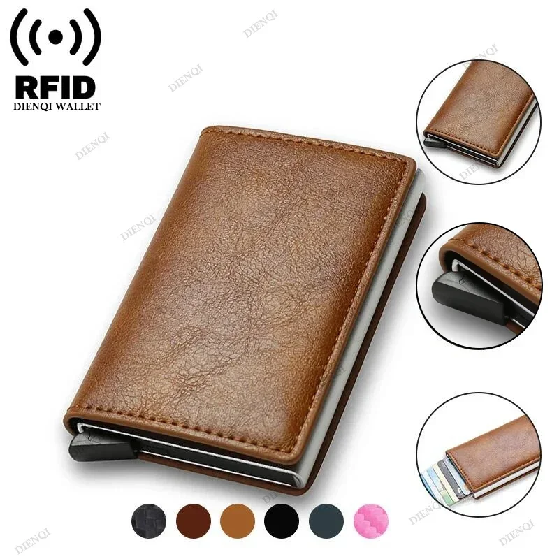 Anti Thief Rfid Credit Card Holder Smart Minimalist Wallet Men Women Slim Bank Cardholder Case Money Bag Cash Creditcard Purse