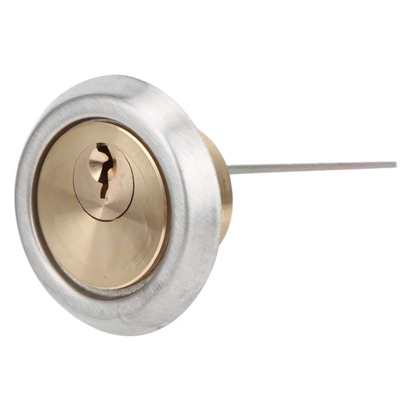 F2 Copper Security Lock Round Anti Theft Interior Door Mechanical Lock Cylinder For Iron Wooden Safety Doors With 3 Keys