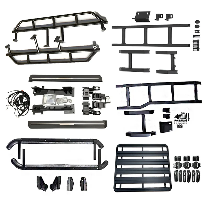 High Quality 4x4 Offroad Aluminum Steel Front Rear Bumper Exterior Replacement Parts