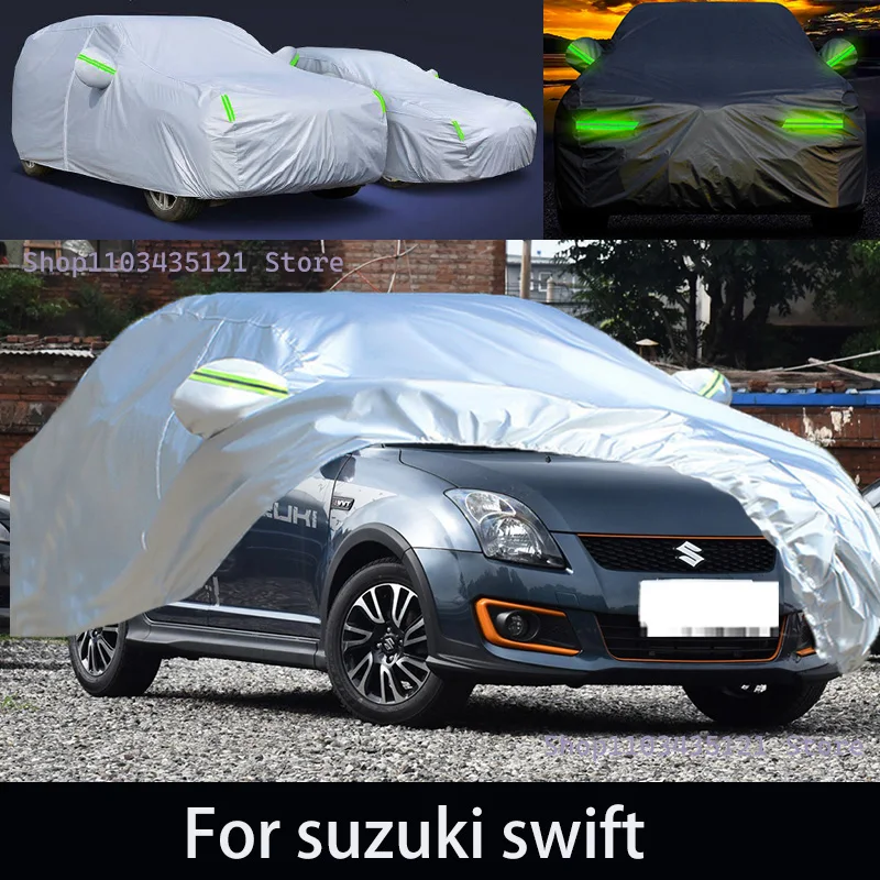 

For suzuki swift Outdoor Protection Full Car Covers Snow Cover Sunshade Waterproof Dustproof Exterior Car accessories