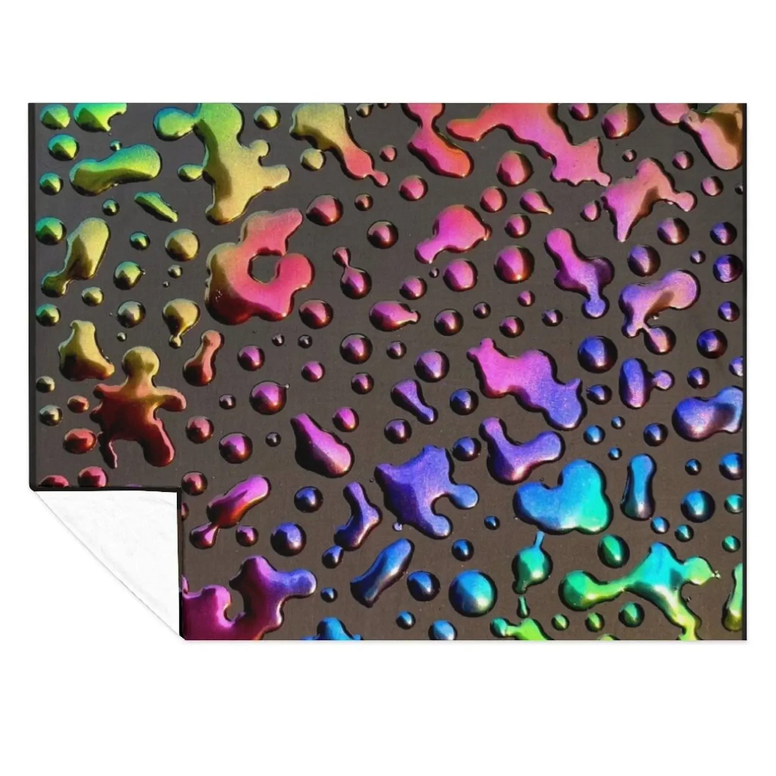

Oil Slick Raindrops Throw Blanket valentine gift ideas christmas gifts Sofas Giant Sofa Blankets
