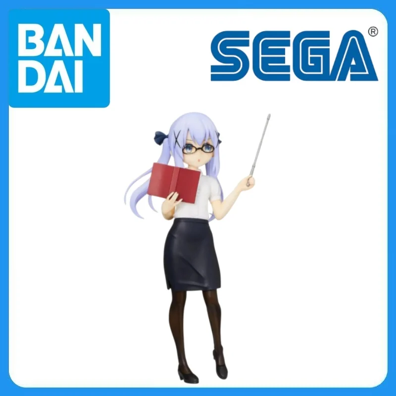В наличии подлинный SEGA Gochuumon Wa Usagi Desu Ka? Bloom Kafuu Chino Tippy PM Фигурка Sensei Ver Аниме Мультяшная модель игрушки Kawaii